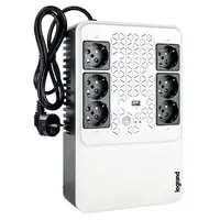 UPS Legrand MULTIPLUG 600, 600VA/360W, 6x German standard sockets, USB charger, baterie 1x 12V 7.2Ah, 230V, tehnologie Line interactiv, 00000000000031
