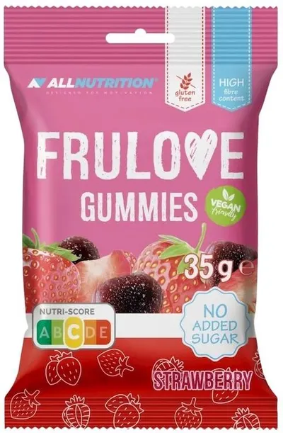 FruLove Gummies, căpșuni, 35 g, AllNutrition