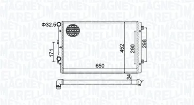 Radiator Racire Motor Potrivit Audi A3, Tt; Seat Altea Xl, Leon, Toledo Iii; Skoda Octavia Ii, Superb Ii, Yeti; Vw Beetle, Caddy Iii, Caddy Iii Minivan, Cc B7, Eos 1.4-2.0d