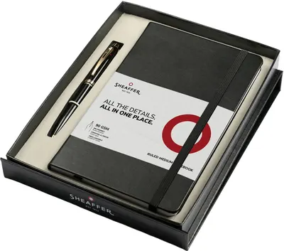 Set pixuri Sheaffer 100 - Glossy Black, cu agenda