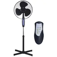 Ventilator cu picior, 43cm 45W, cu telecomanda, Well FAN-STAND-FREEZE-WL / 5948636029758
