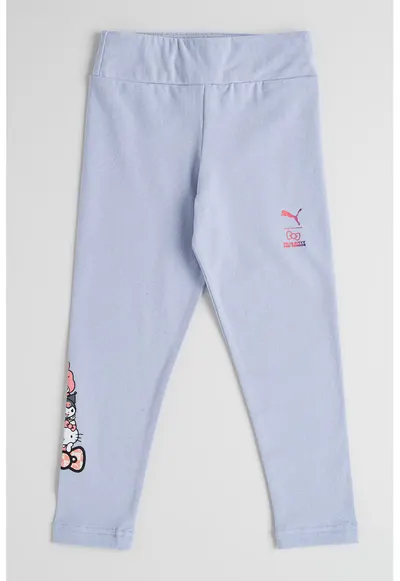 Colanti cu talie inalta Hello Kitty - Albastru lavanda