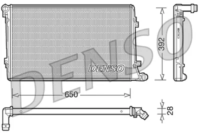 Radiator Racire Motor Potrivit Audi A3; Seat Altea, Altea Xl, Leon, Toledo Iii; Vw Caddy Iii, Caddy Iii Minivan, Eos, Golf Plus V, Golf V, Jetta Iii, Passat B6, Touran 1.9d 2.0d