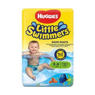 Scutece Huggies Little Swimmers, Nr 3-4, 7 - 15 Kg, 12 buc
