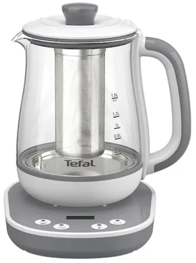 Fierbator apa Tefal - BJ551B10, 1430W, 1.5 l, alb/gri