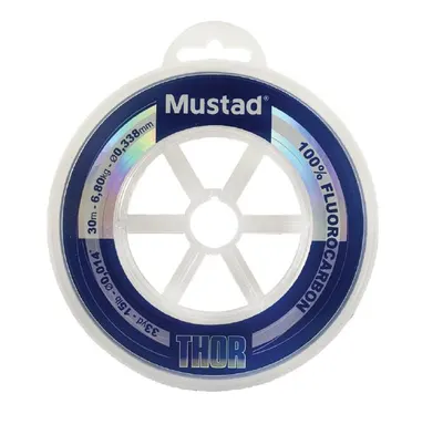 Fir fluorocarbon leader Mustad Thor clear 0.48 mm, 13.5 kg, 30 m