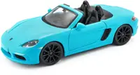 Mașină metalică Bburago - Porsche 718 Boxster, 1:24, albastră