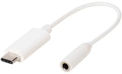Adaptor Vivanco - 45389, USB-C/jack 3.5 mm, alb
