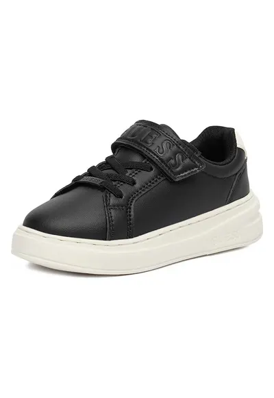Pantofi sport copii - piele ecologica - velcro - negru