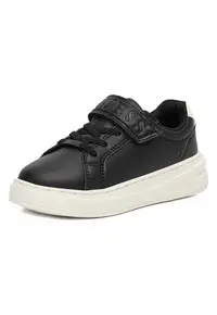 Pantofi sport copii - piele ecologica - velcro - negru