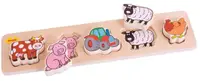 Puzzle tridimensional din lemn Bigjigs - Ferma