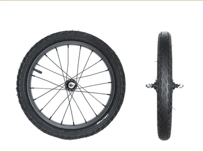 Roată din aluminiu neagră 16 cu anvelopă SA‑206 BK complet