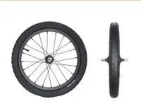 Roată din aluminiu neagră 16 cu anvelopă SA‑206 BK complet