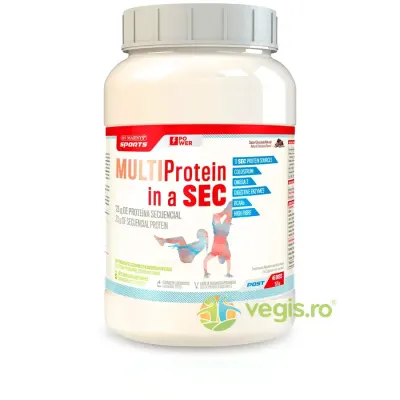 MULTIProtein in a SEC - Complex Post-Workout cu 11 Surse de Proteine cu Eliberare Prelungita, Colostru, Enzime Digestive 1470g
