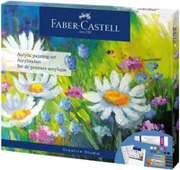 Vopsele acrilice Faber-Castell Creative Studio - 18 buc
