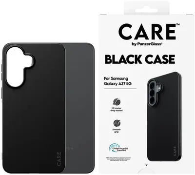 Husă CARE – Black, Galaxy A37 5G, negru