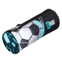Penar neechipat cu 1 fermoar, St Majewski, St.Right Neon Football, cilindric, Negru