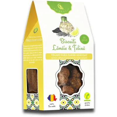Biscuiti cu Lamaie si Telina fara Zahar Adaugat 130g