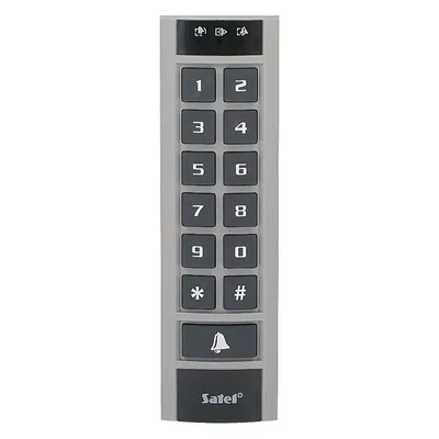 Tastatura LED de partitie cu cititor de proximitate Satel INT-SCR-BL, iesire yala electrica, monitorizare usa, buzzer