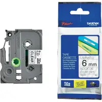 Casetă Brother - TZe-111, P-Touch, 6mm, 8m, Black/Clear