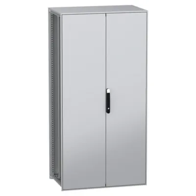 Dulap modular, cu montaj pe pardoseala, PanelSeT SFN, din otel decarbonizat(verde), 2000x1000x600mm, IP55, cu placa de montaj, 2 usi