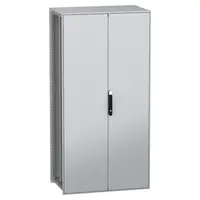Dulap modular, cu montaj pe pardoseala, PanelSeT SFN, din otel decarbonizat(verde), 2000x1000x600mm, IP55, cu placa de montaj, 2 usi
