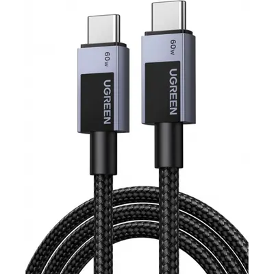Cablu Date si Incarcare USB-C - USB-C UGREEN L524, 60W, 2m, Gri