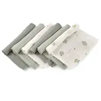 Set 6 scutece, Jane, Din muselina de bambus, Hipoalergenice, 35 x 35 cm, Botanic