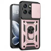 Husa pentru Motorola Edge 70 Fusion, Techsuit, CamShield, Roz Aurie