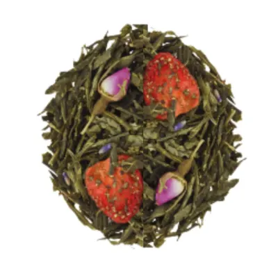 Ceai Verde Strawberry & Champagne (Gramaj: 100g)