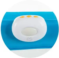 Cutia muzicală Chipolino pentru pătuț - Cu vibrații și lumină, alb