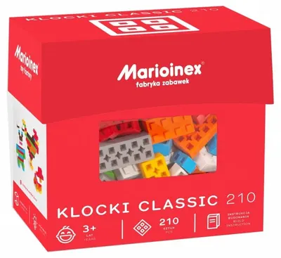 Set de constructie clasic Mario Inex, 210 piese