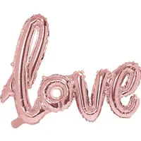 Balon party, model Love, culoarea roz, 73x59 cm
