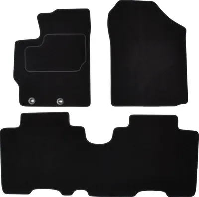 Covorase auto (set, velur, 3 bucati, culoare negru) TOYOTA VERSO S intre 2010-2016