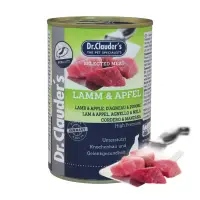 DR. CLAUDER'S Selected Meat, XS-XL, Miel și Mere, conservă hrană umedă fără cereale câini, sistem articular, (în suc propriu), 400g