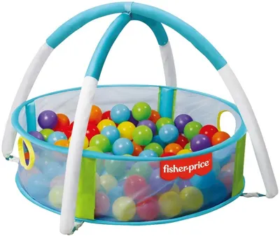 Set de joacă 2 в 1 Fisher Price - Tarc de joacă cu 25 de mingi