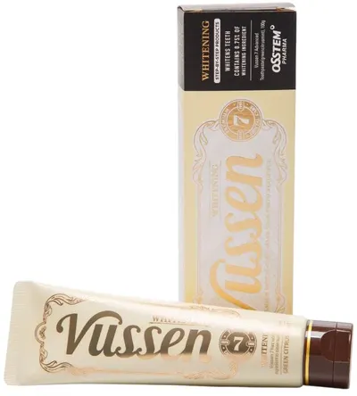 Vussen Pastă de dinți albitoare 7 Whitening, cu peroxid de hidrogen 0.75%, 100 ml