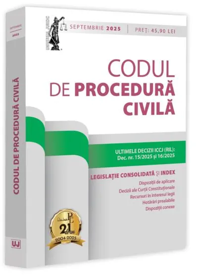 Codul de procedură civilă: Septembrie 2025 - Paperback brosat - Dan Lupaşcu