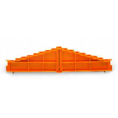 8-level end plate; marking: 7-6-5-4-3-2-1-0--0-1-2-3-4-5-6-7; 7.62 mm thick; orange