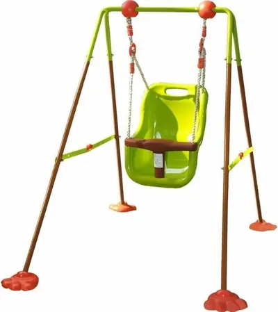 Leagăn pentru copii pentru curte Sonne - Cu cadru, verde