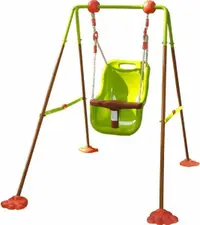 Leagăn pentru copii pentru curte Sonne - Cu cadru, verde