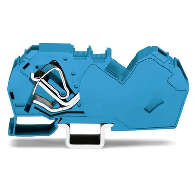 2-conductor through terminal block; 35 mm²; with integrated end plate; suitable for Ex i applications; side and center marking; for DIN-rail 35 x 15 and 35 x 7.5; CAGE CLAMP®; 35,00 mm²; blue