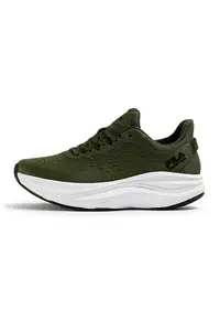 Pantofi sport wedge Retron de plasa - Kaki inchis