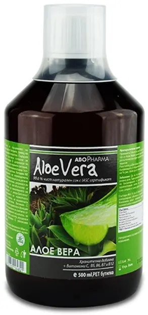 Aloe Vera Suc de aloe vera 99,6%, 500 ml, Abo Pharma