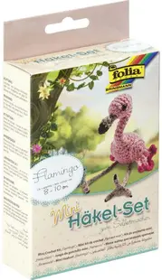 Set creativ de crosetat cu un carlig Folia - Flamingo