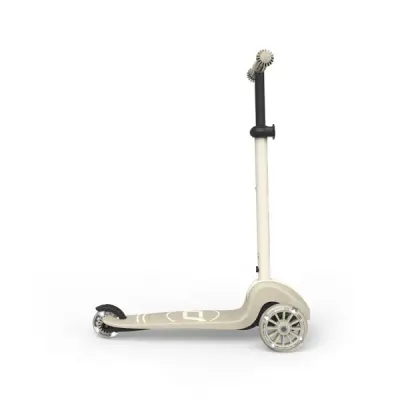 Trotineta pentru copii Scoot and Ride Highwaykick 3S Led Ash pliabila, reglabila, roti led, 3 ani+, greutate suportata 50 kg