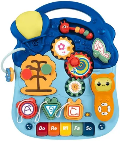 Jucărie interactivă Lean Toys - Masă educativă 6 în 1