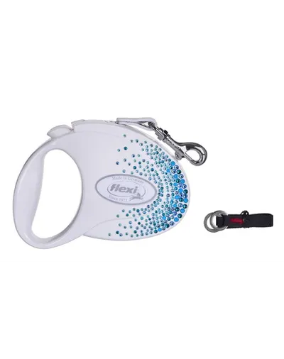 FLEXI Glam Splash Ocean S Lesa pentru caini 3m alb