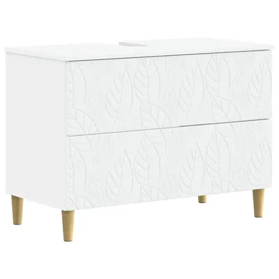 vidaXL Dulap pentru Chiuveta de Baie DELFT Alb 82 x 41 x 59 cm