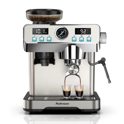 Aparat de cafea Rohnson - R-98150, 20 bar, 2 l, argintiu